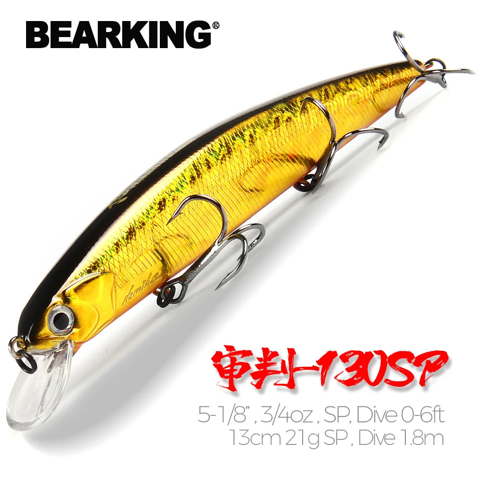 BEARKING Señuelo Duro 13 cm/21g, Profesional, Profundidad 1.8 m