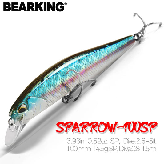 Bearking - Señuelos de Pesca 10cm/15g, 14 Colores, Calidad Profesional