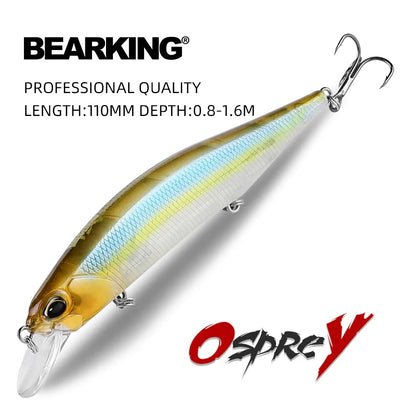 BEARKING Señuelos 11cm/17g, 0.8-1.6m, 10 Colores - OsPrey