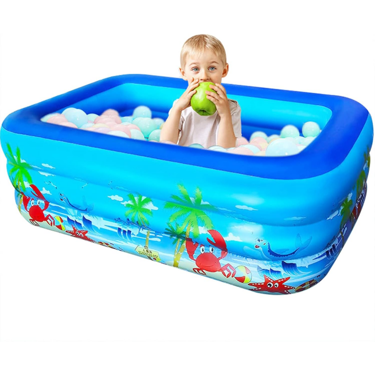 Piscina Inflable Niños 210 Cm 3 Anillos