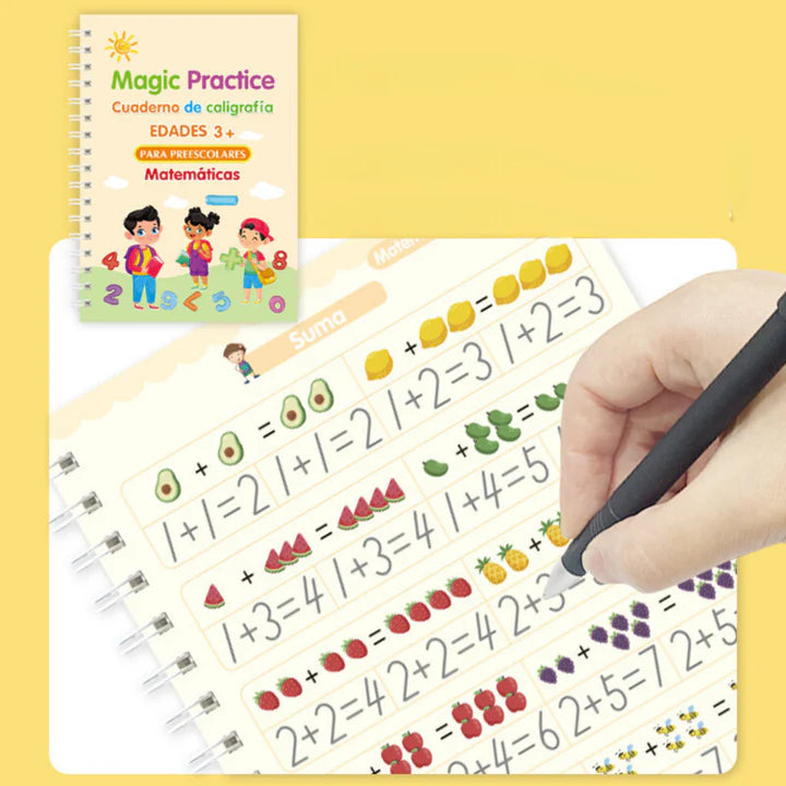 Cuadernos Magicos Caligrafia Montessori - Set de 4