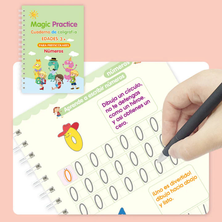 Cuadernos Magicos Caligrafia Montessori - Set de 4