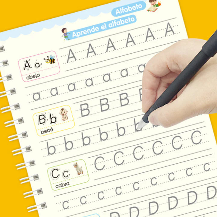 Cuadernos Magicos Caligrafia Montessori - Set de 4