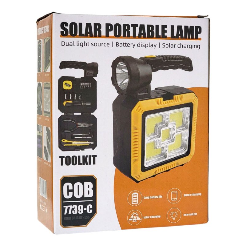 Lintera Carga Solar + Kit Herramienta