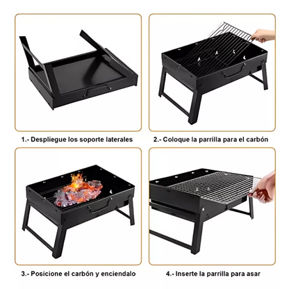 Mini Parrilla Plegable + 18 utensilio